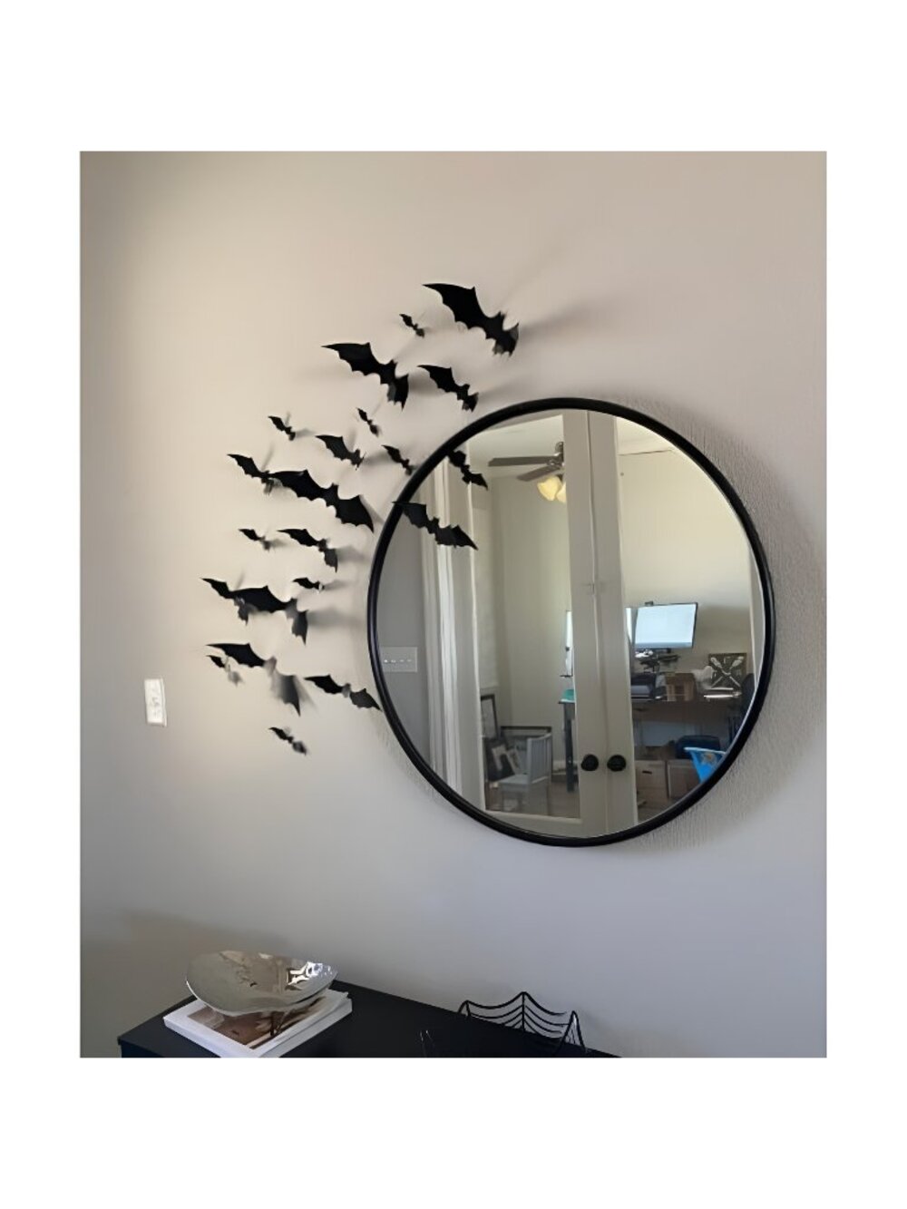 DIY Halloween Party Supplies PVC 3D Decorative Scary Bats Wall Decal Wall